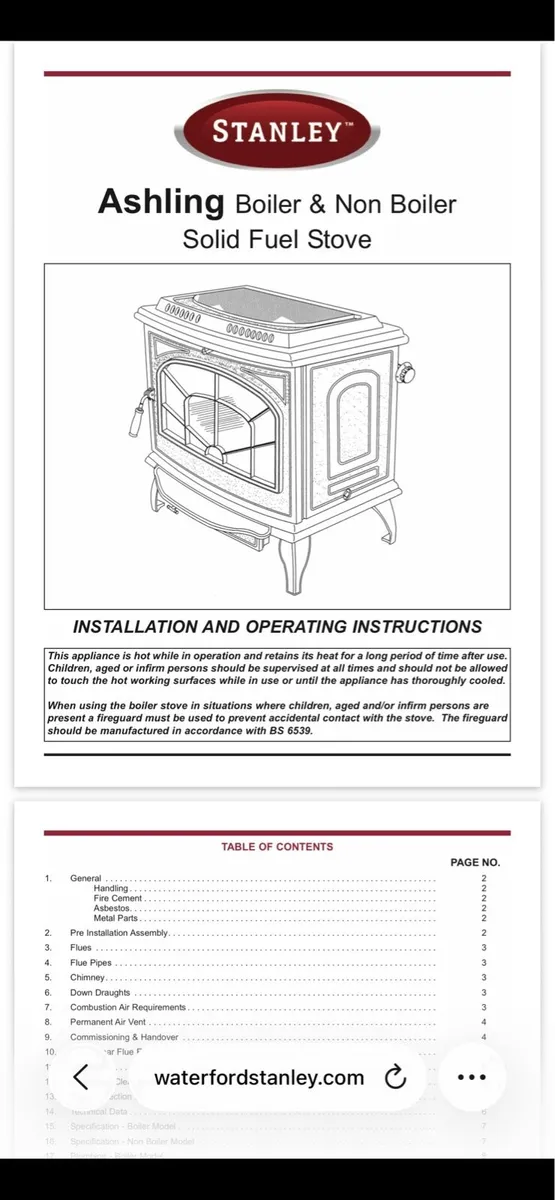 Stanley Aisling Back Boiler Stove - Image 4
