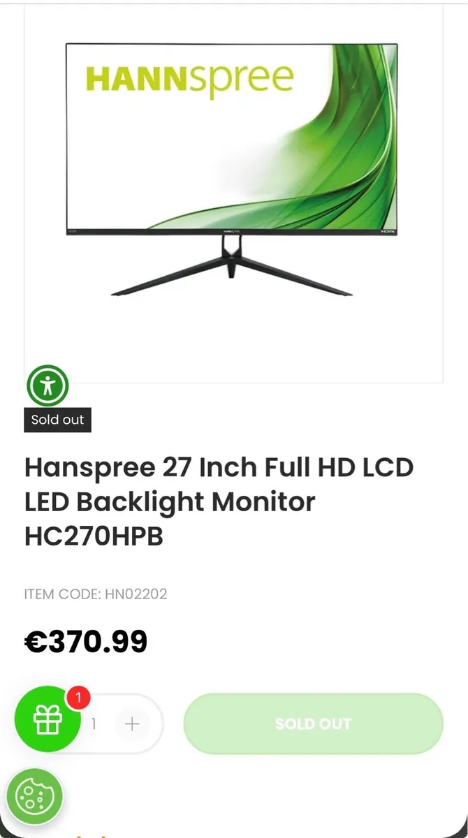 Hanspree 27 inch monitor - Image 3