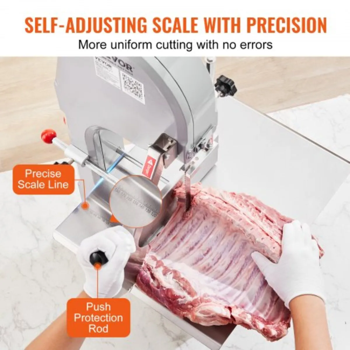 1500W Commercial Electric Meat Bandsaw Stainless S - Image 2