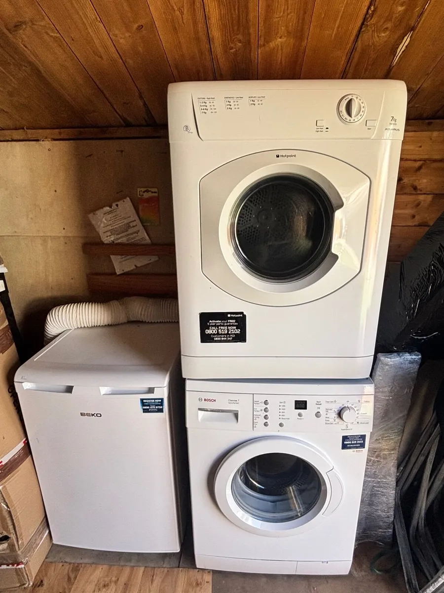 Fridge, Freezer, washing machine and dryer - Image 1