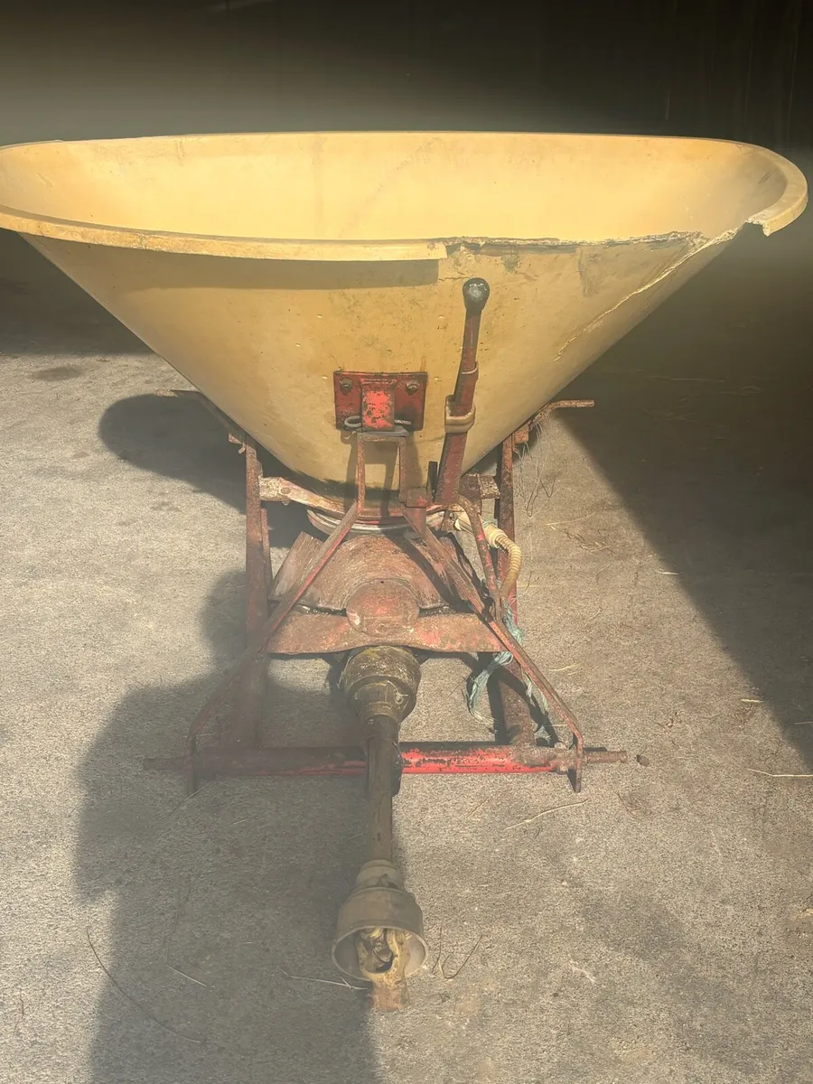 Vintage Fertiliser Spreader and 3 Furrow Plough - Image 1