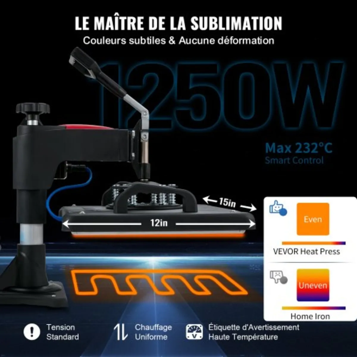 Heat Press, 5 in 1 Heat Press Machine Machine 30.4 - Image 3