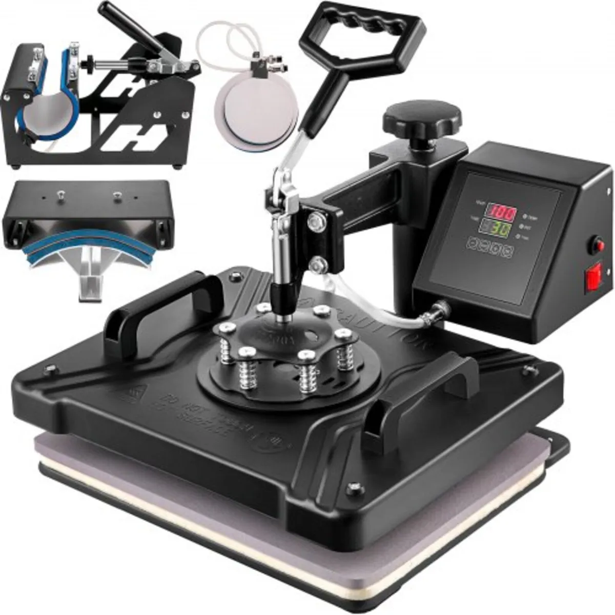 5 In 1 Heat Press 30.5 x 38.1 cm Vinyl Cutter Plot - Image 4