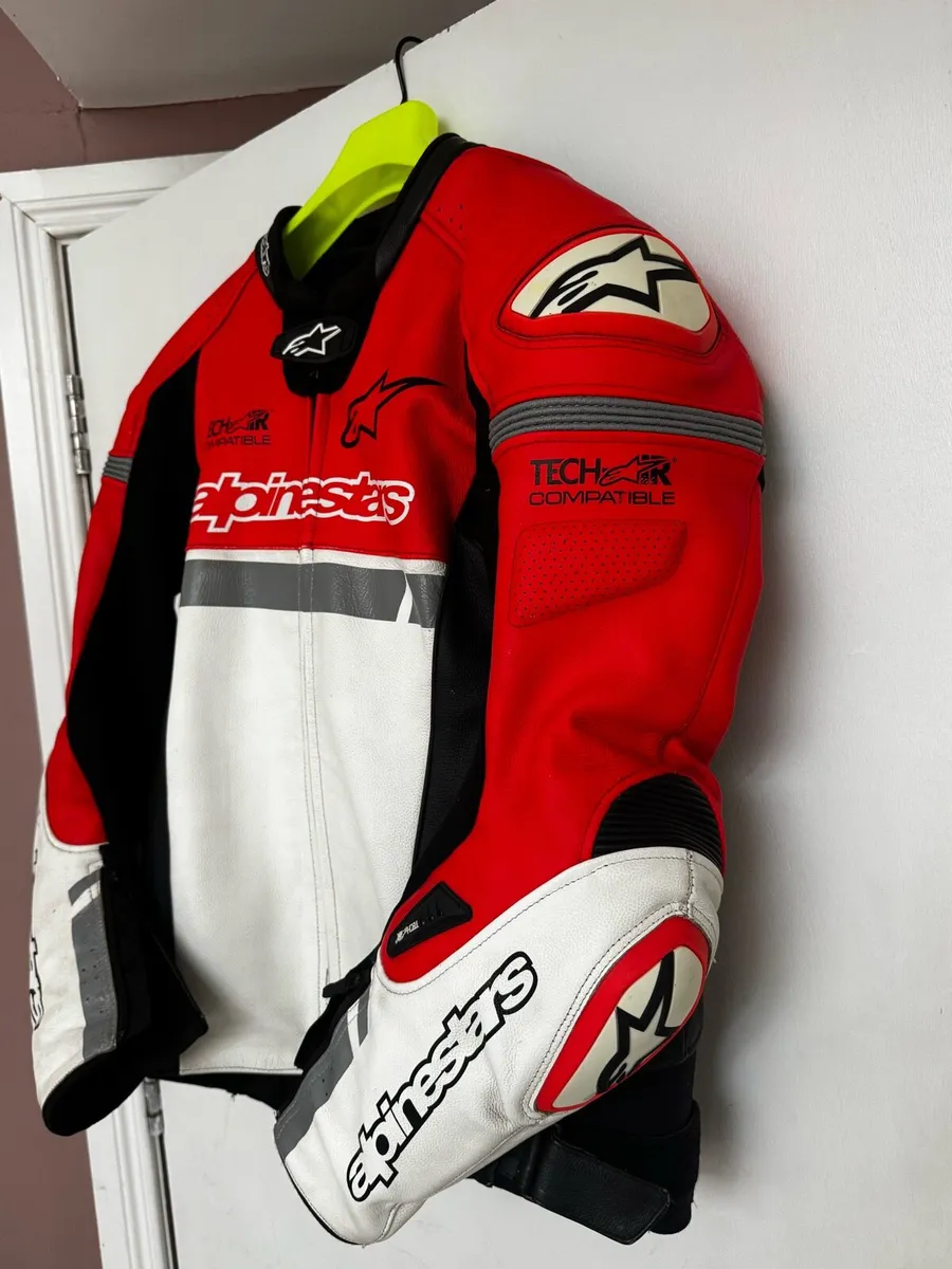 Alpinestars Leather Motorcycle Jacket – Size 56 - Image 1
