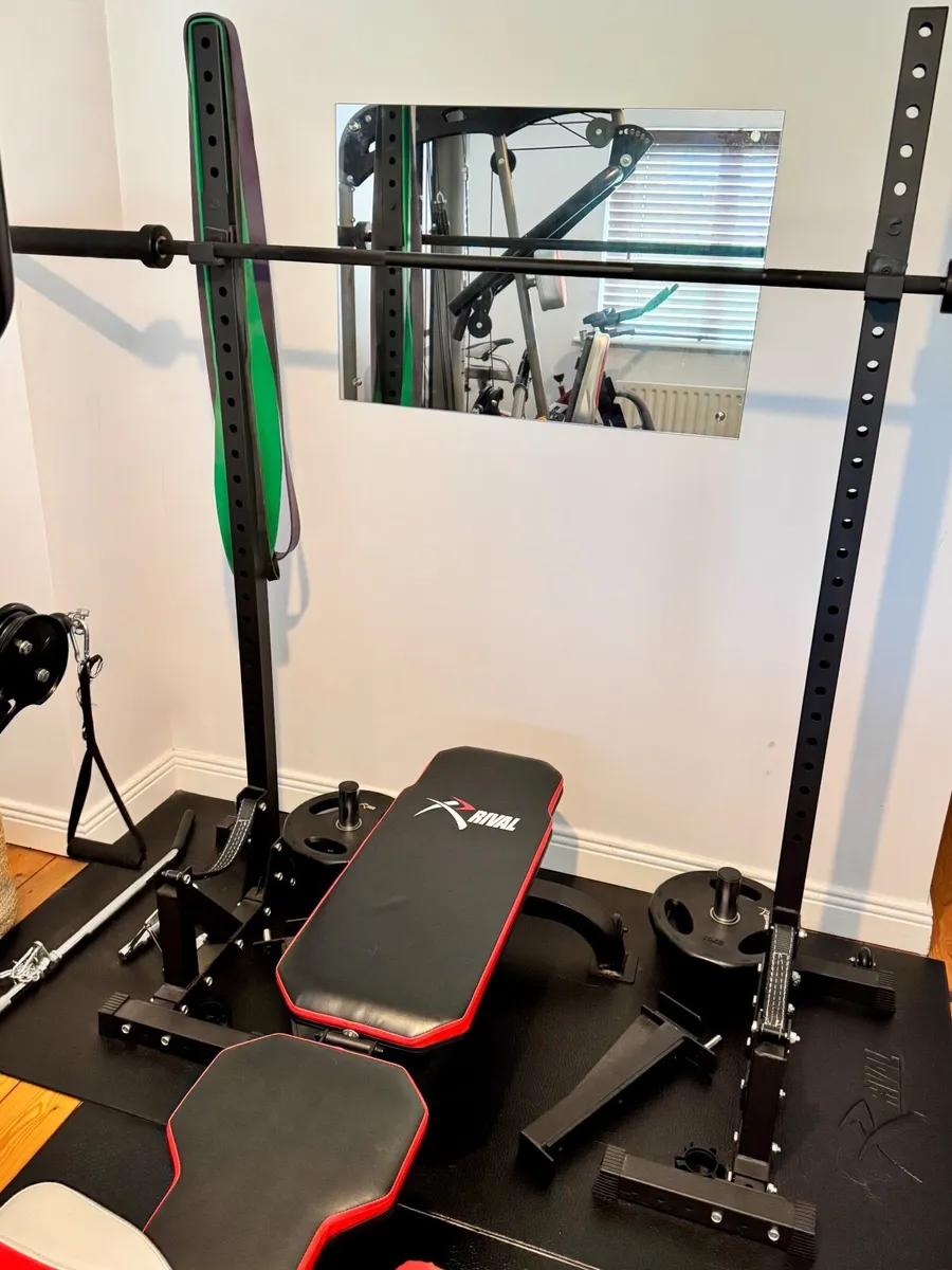 • Rival adjustable squat rack • Rival adjustable w - Image 3