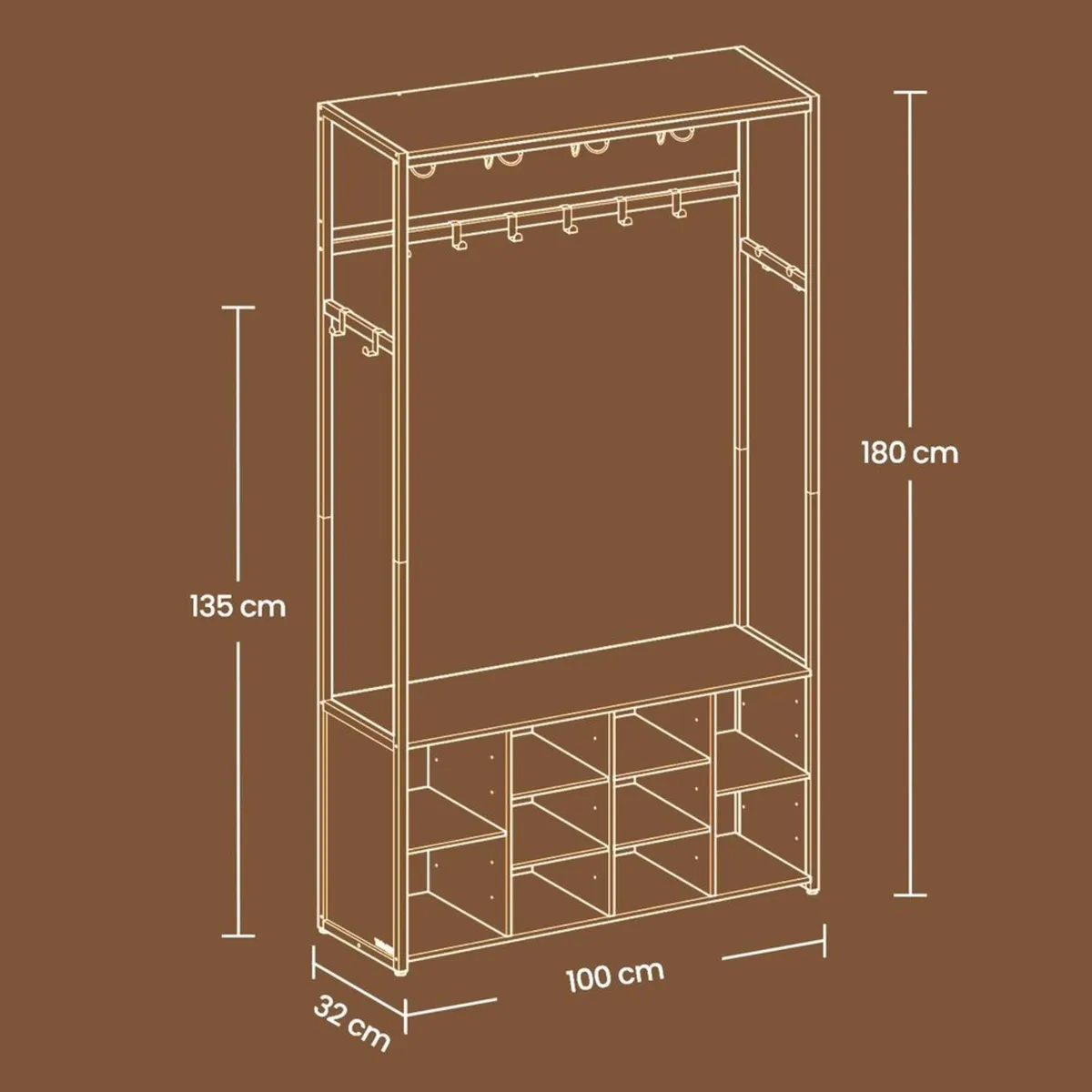New clothes and shoe rack storage unit - FREE P&P - Image 2