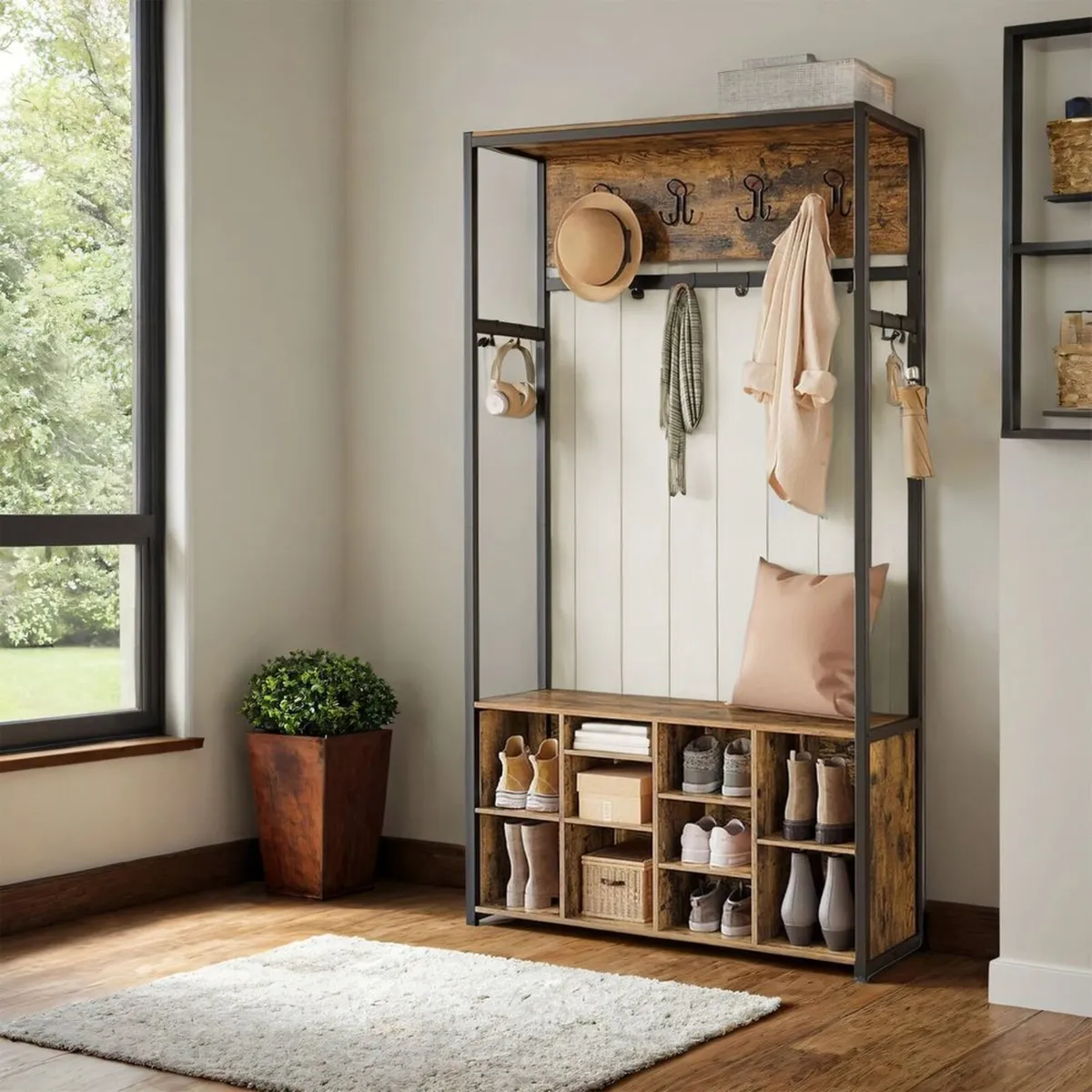 New clothes and shoe rack storage unit - FREE P&P - Image 1