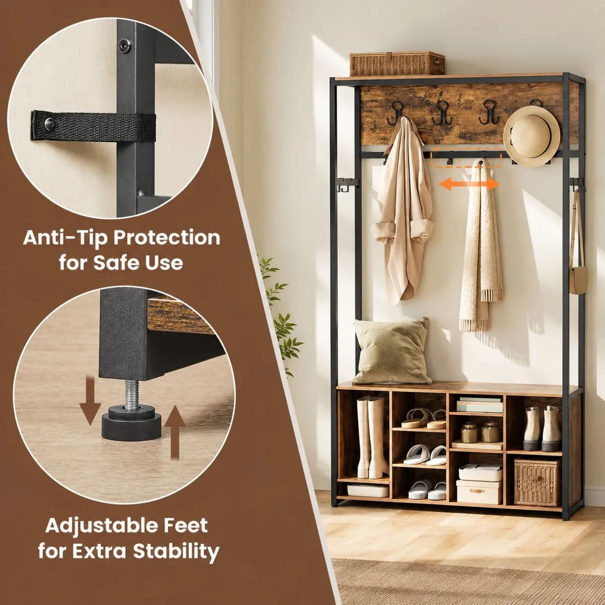 New clothes and shoe rack storage unit - FREE P&P - Image 4