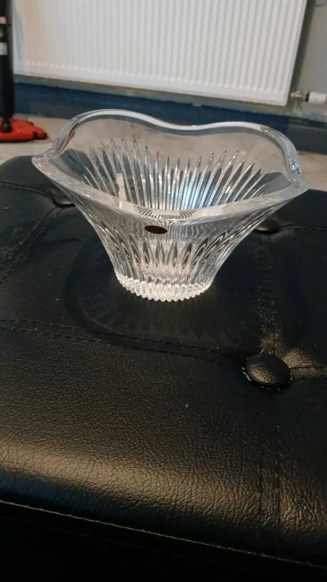 Tipperary crystal bowl and holders with stickers - Image 3