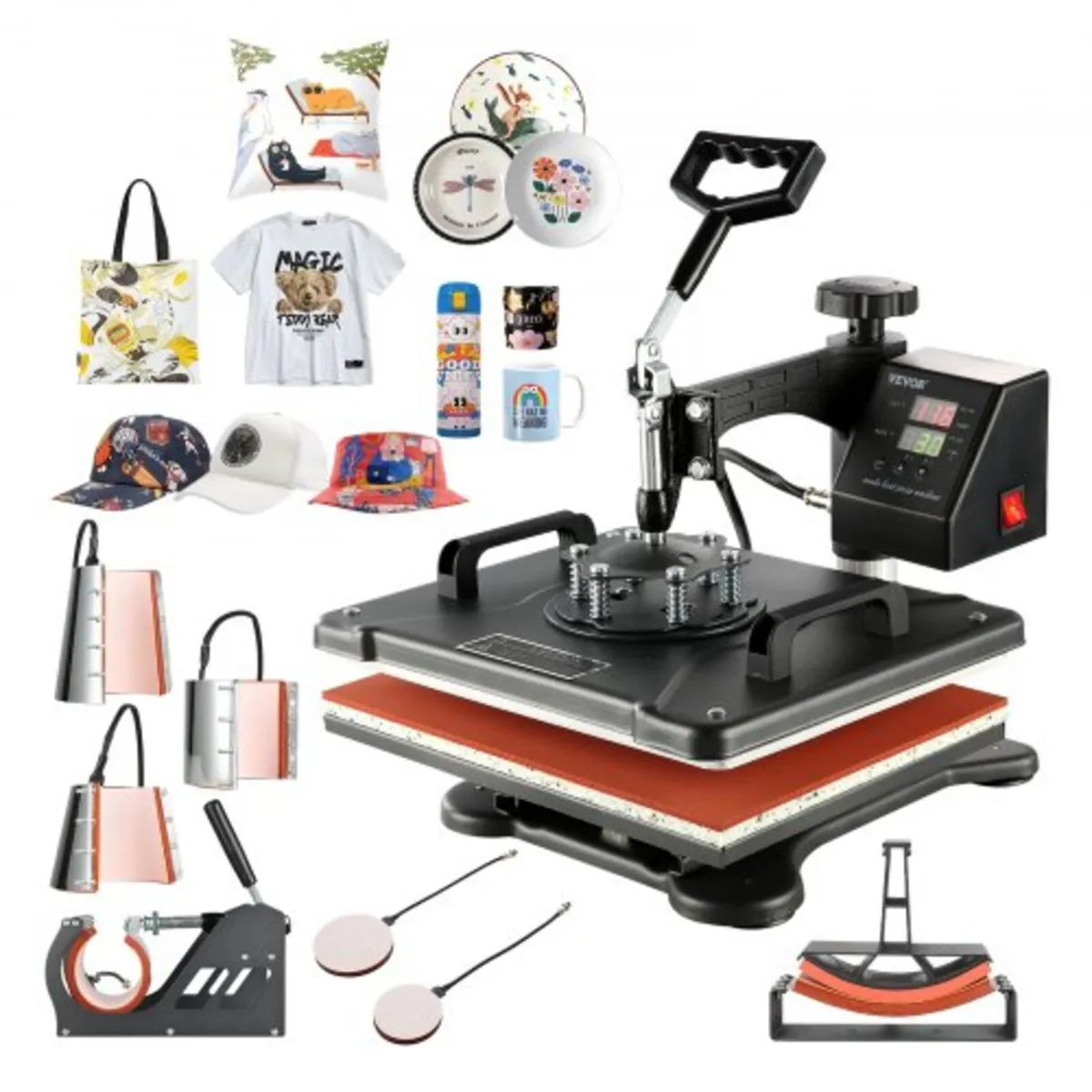 Heat Press 8 in 1 Heat Press Machine 38x30cm T-shi - Image 1