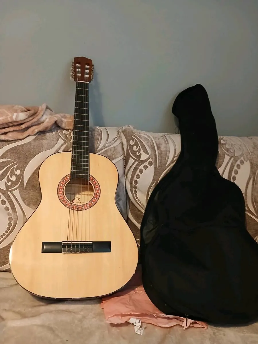 Beginners guitar with case - Image 2