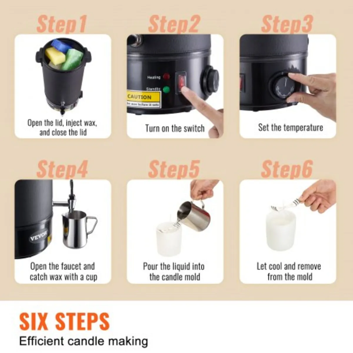 Wax Melter for Candle Making 10Liter Electric Pot - Image 3