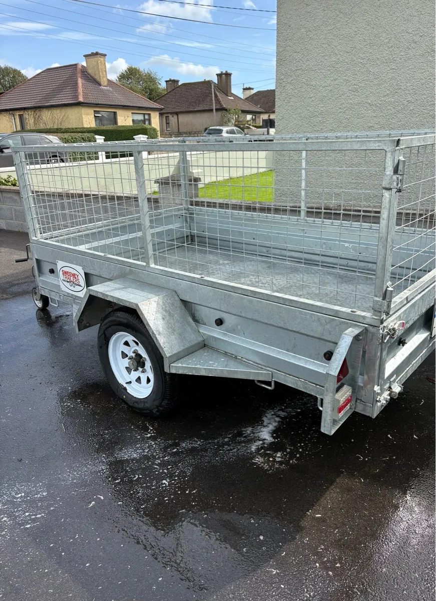 8ft x 5ft Full Galvanised Single Axle Trailer - Image 4
