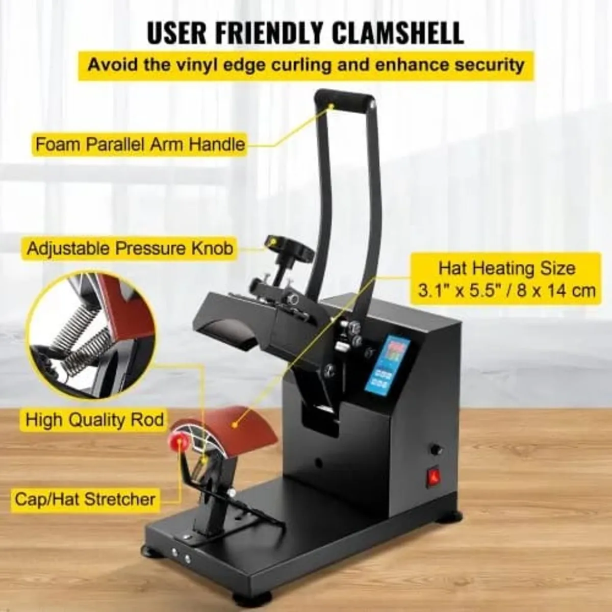 Hat Heat Press 5.5 x 3.5 inch Heat Press Machine 6 - Image 2