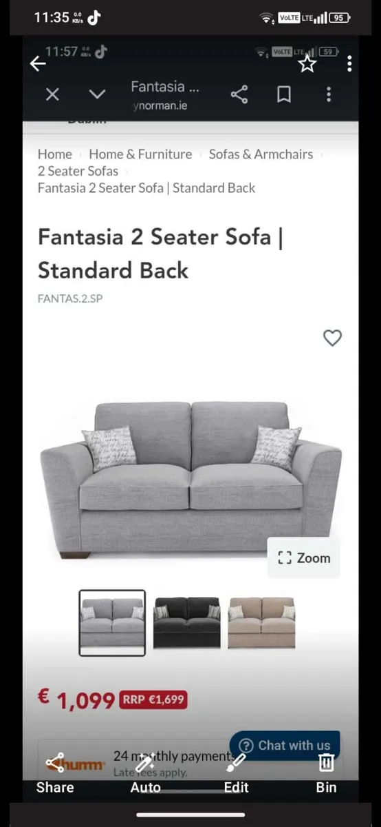 2 seater couch - Image 1