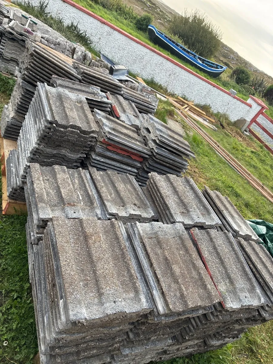 Old concrete roof tiles/slates - Free to take away - Image 1