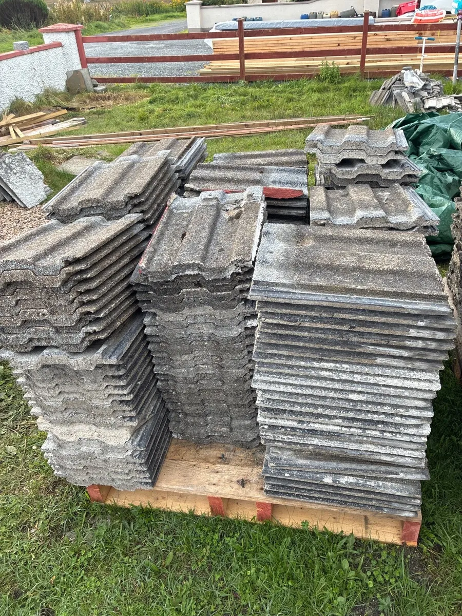 Old concrete roof tiles/slates - Free to take away - Image 2