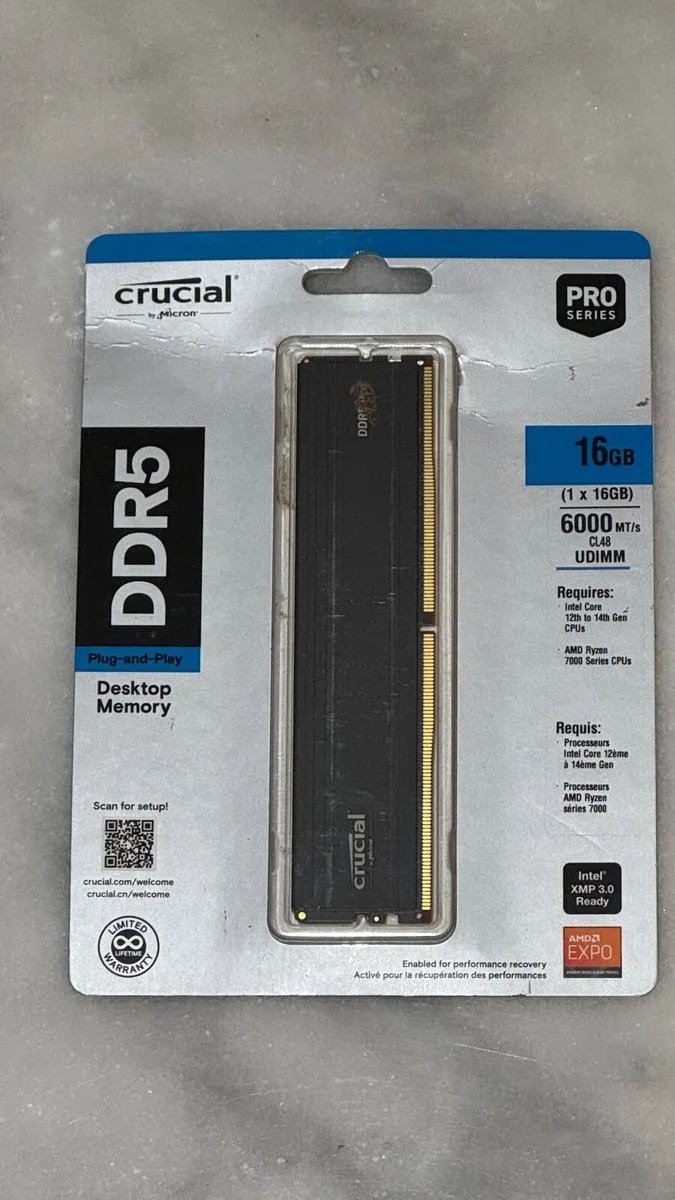 32GB (2x16GB) Crucial Pro DDR5 RAM - 6000MT/s - Image 2