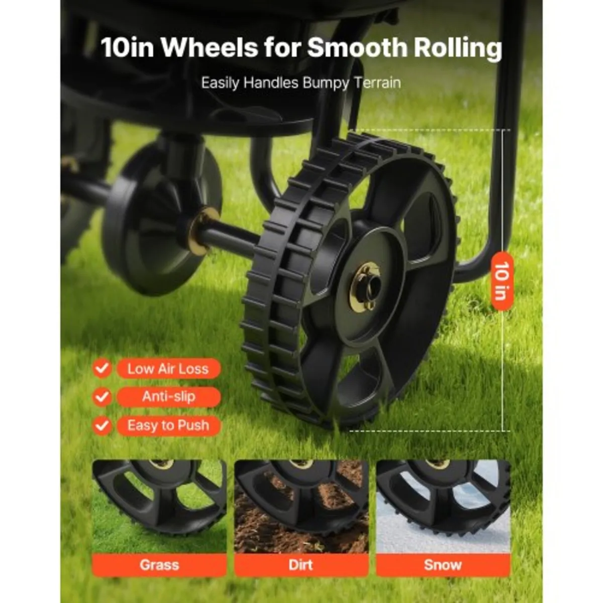 Push Lawn Spreader, 3m Spreading Width, Broadcast - Image 4
