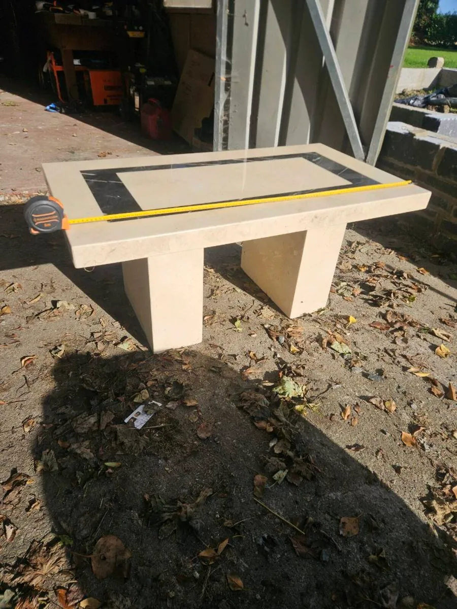 Marble look coffee table 100 ono - Image 1