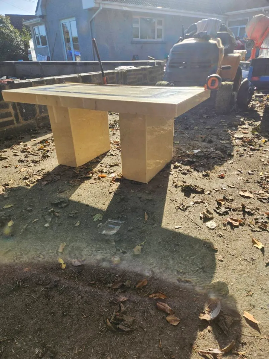 Marble look coffee table 100 ono - Image 3
