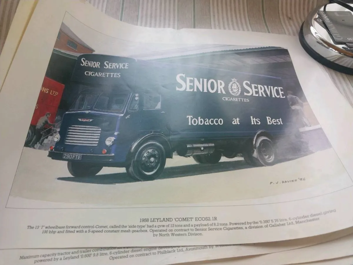 A3 vintage lorry prints - Image 2