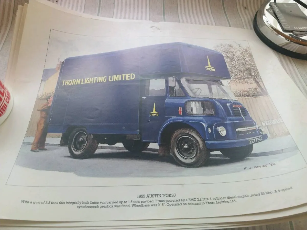 A3 vintage lorry prints - Image 3