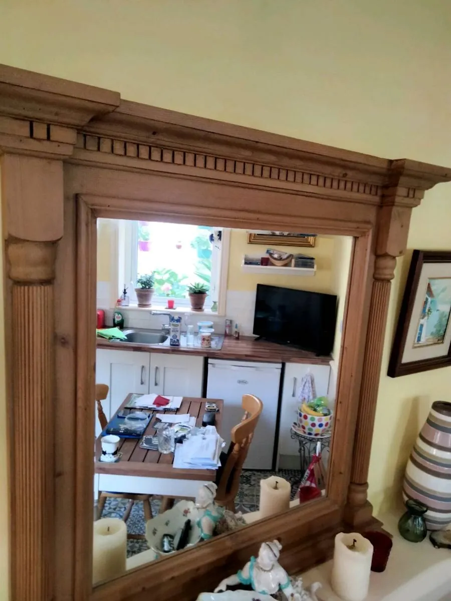 Pine frame mirror - Image 3