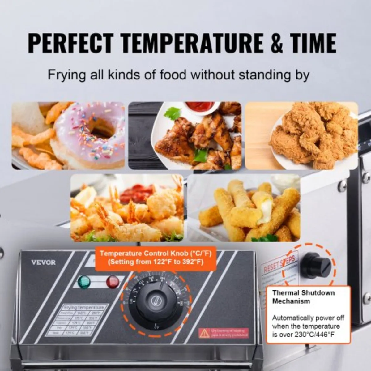 Commercial Electric Deep Fryer, 24L Large Capacity - Image 3