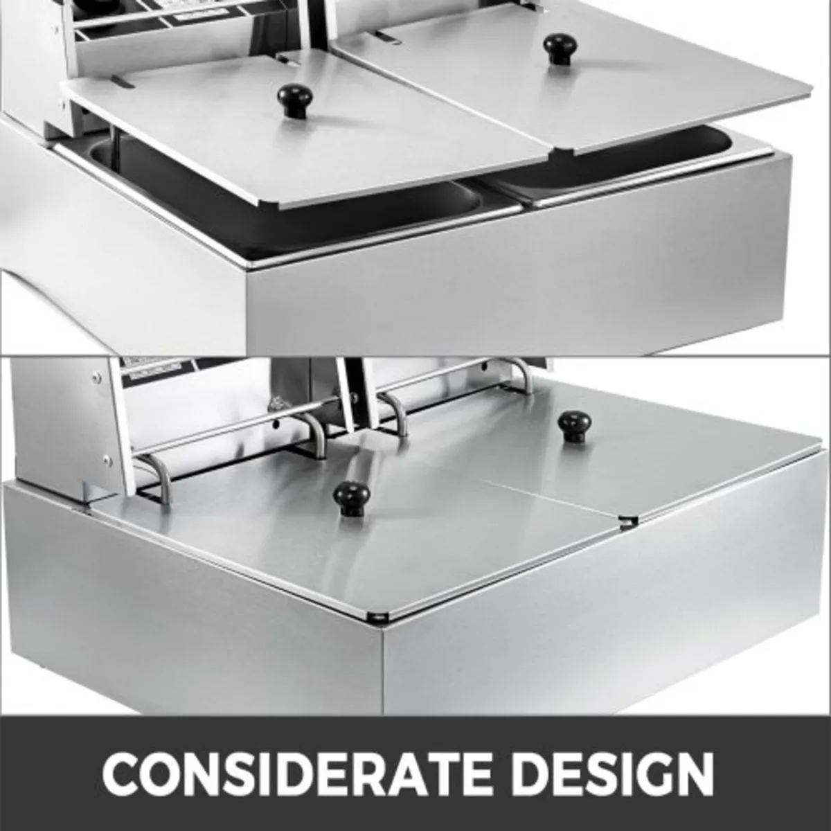 Double Deep Fat Fryer Large 5000W Commercial Deep - Image 2