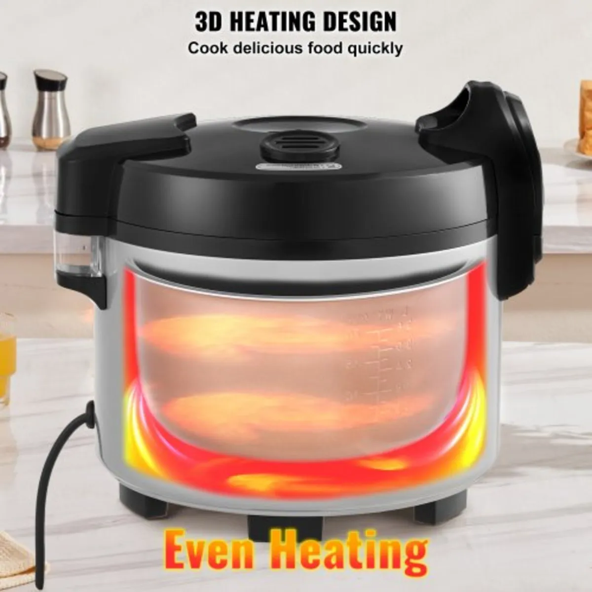 Commercial Rice Cooker, 45-Cup Rice Cooker, 9 Lite - Image 4