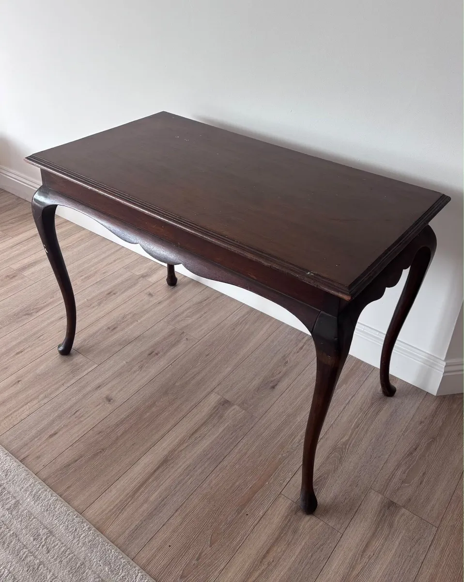 Antique Mahogany Side Table - Image 2