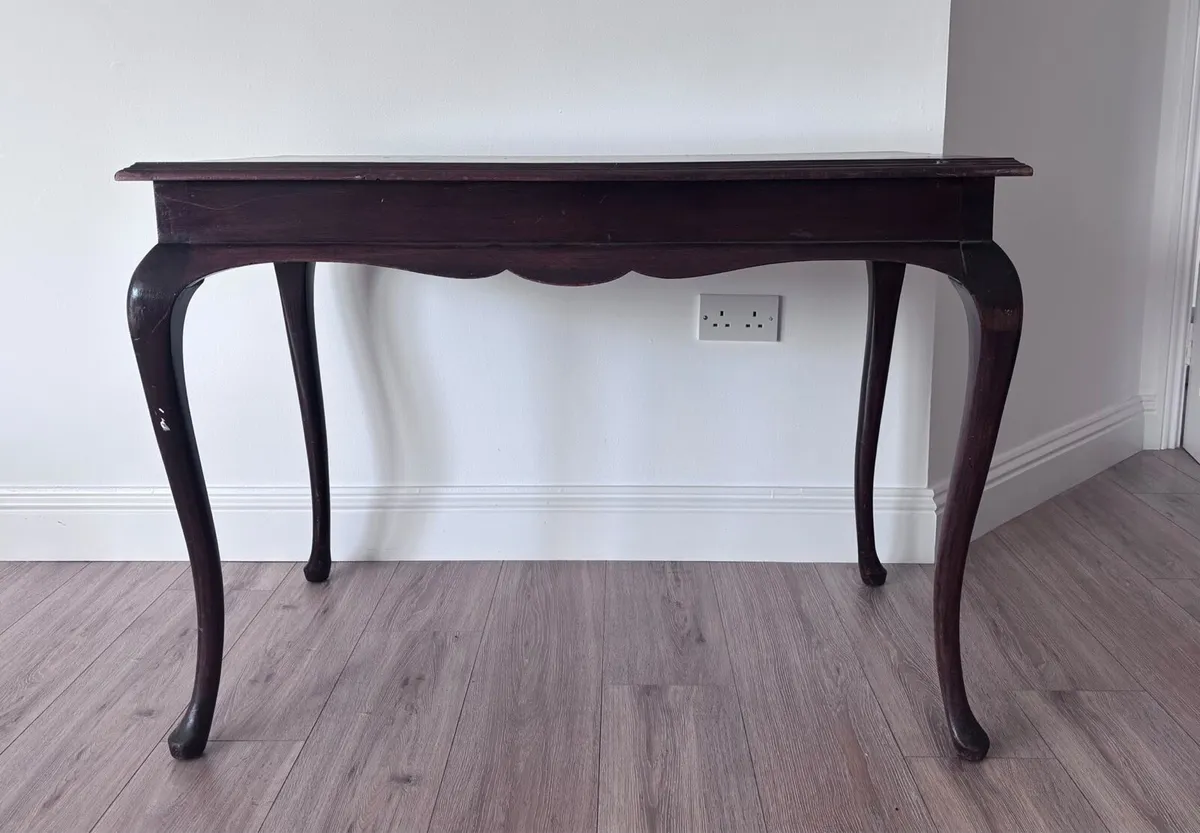 Antique Mahogany Side Table - Image 3