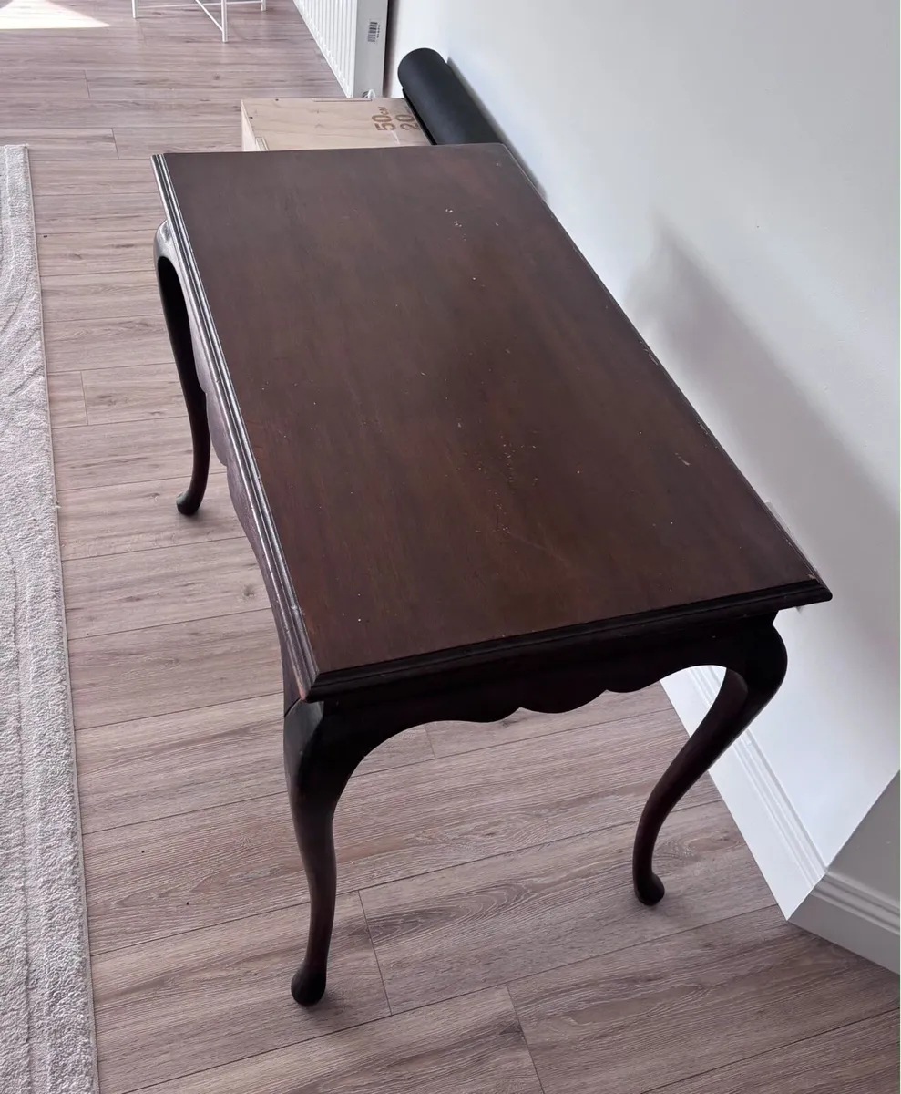 Antique Mahogany Side Table - Image 4