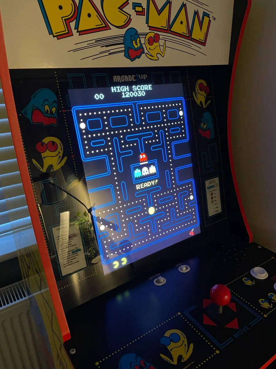 PAC-MAN 1UP FULL SIZE ARCADE CABINET - Image 3