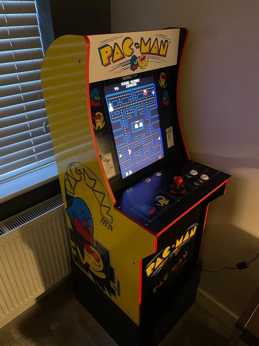 PAC-MAN 1UP FULL SIZE ARCADE CABINET - Image 1