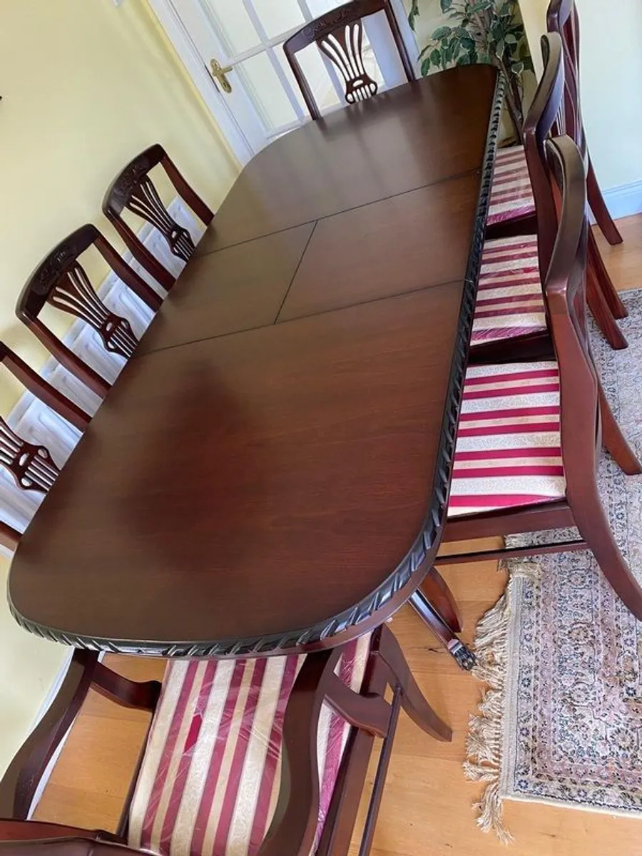 Solid Wood Extendable Dining Table & Chairs - Image 2