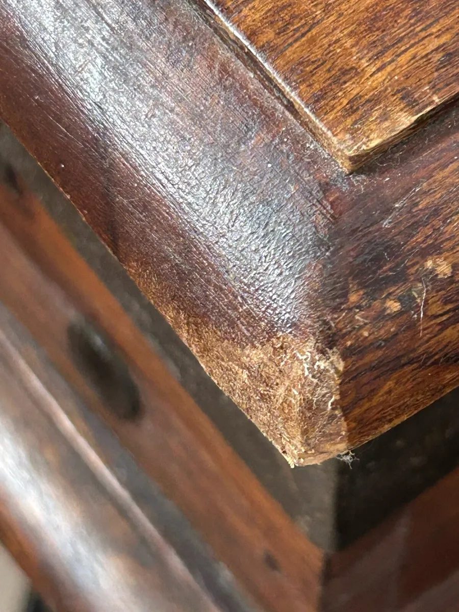 Indian teak small side table - Image 4