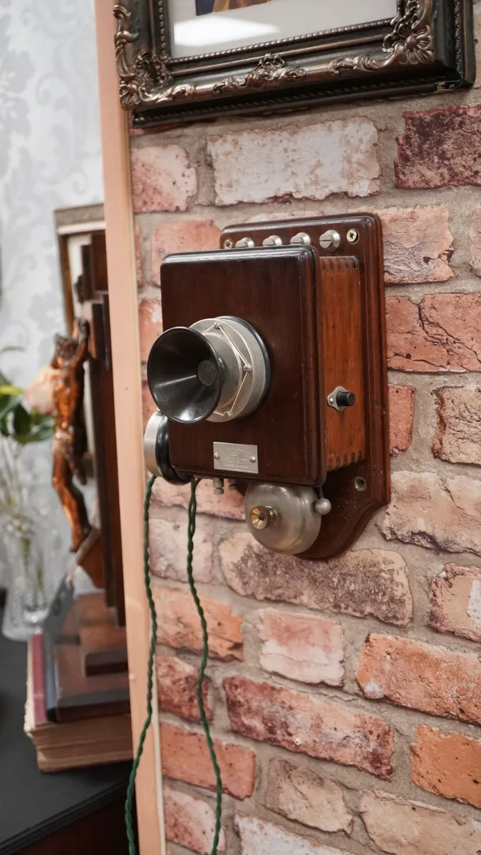 Antique Hunningscone Wall Telephone - Image 1