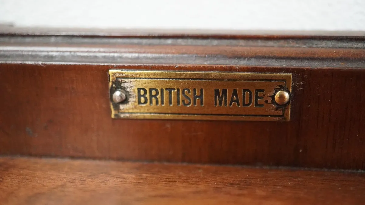 Antique British Wooden Wall Telephone - Image 4