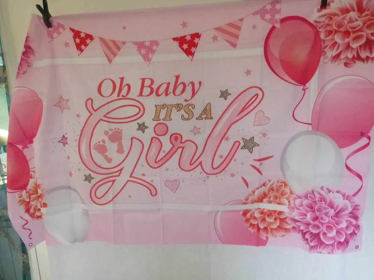 Gender Reveal Party Banner