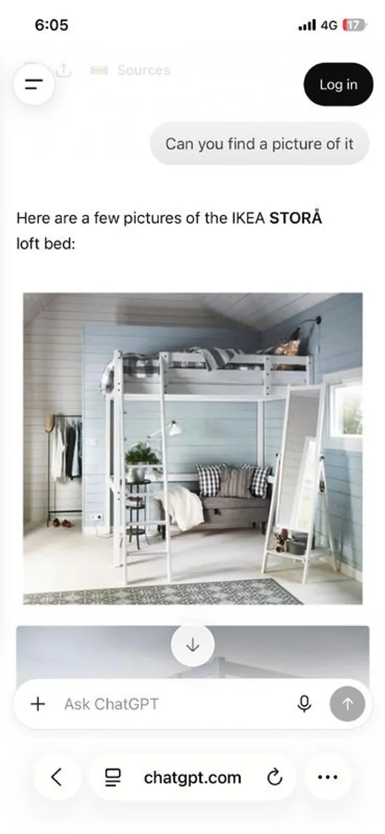 IKEA STORA Double Loft Bed 140 x 200 cm - Image 3