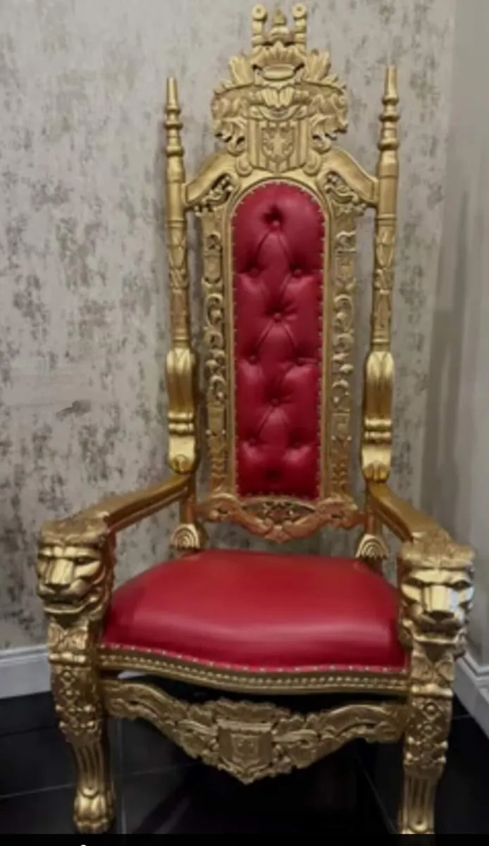 THRONE CHAIRS BRAND NEW PAIR - Image 4