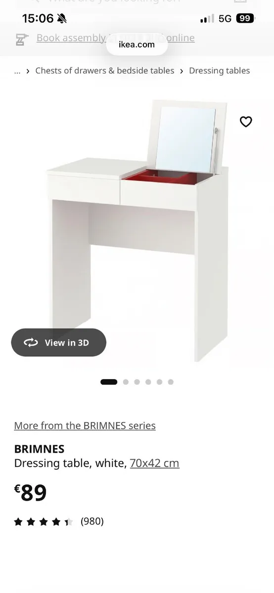 IKEA Brimnes Dressing Table - Image 1