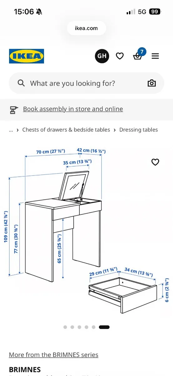 IKEA Brimnes Dressing Table - Image 4