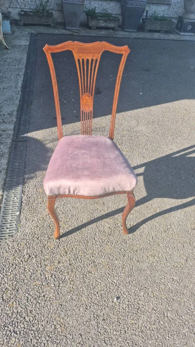 4 dining chairs edwardian - Image 4
