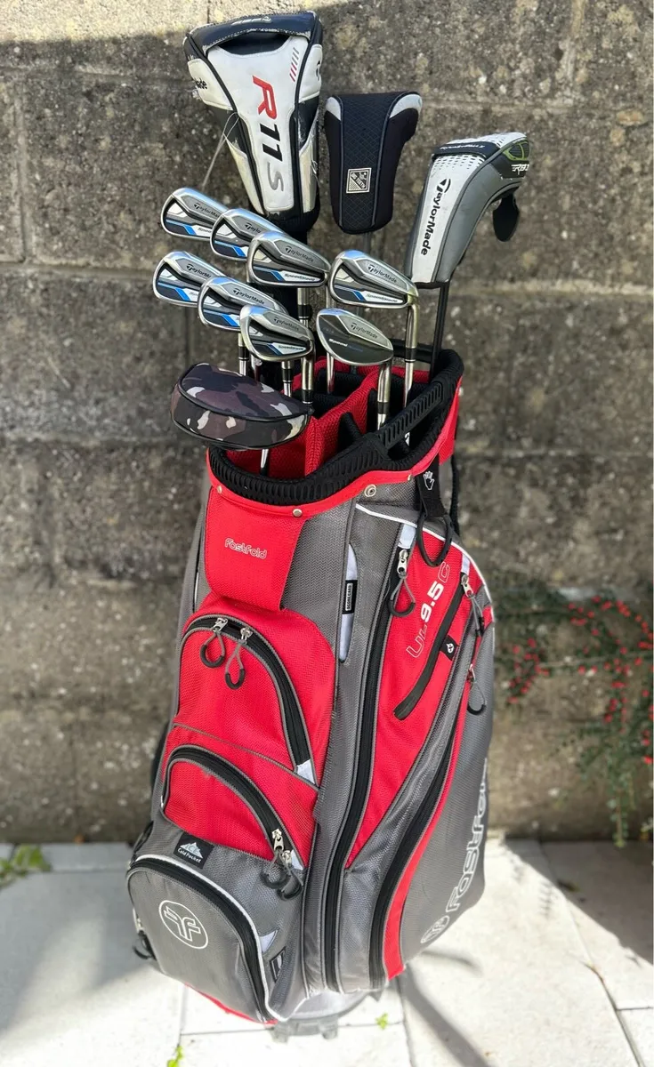 Full set of Taylormade golf clubs - Image 1
