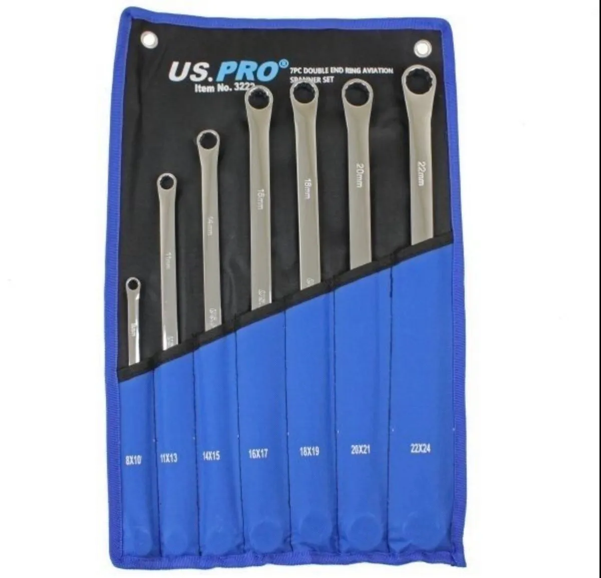 Brand New 7Pc Double End Ring Avatation Spanners - Image 1