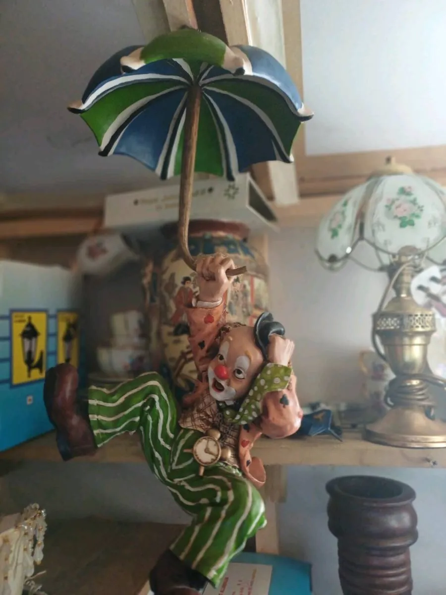 1970s Ceramic Hanging Clown - Image 1