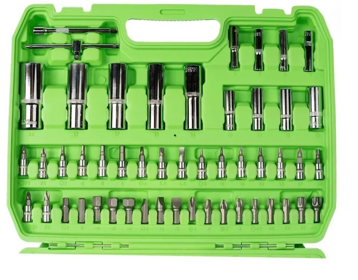 Brand New DSD 108Pc 1/4” & 1/2” Socket Set - Image 3